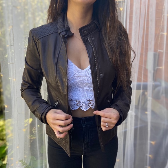 Hollister Jackets & Blazers - Hollister Vegan Leather Jacket